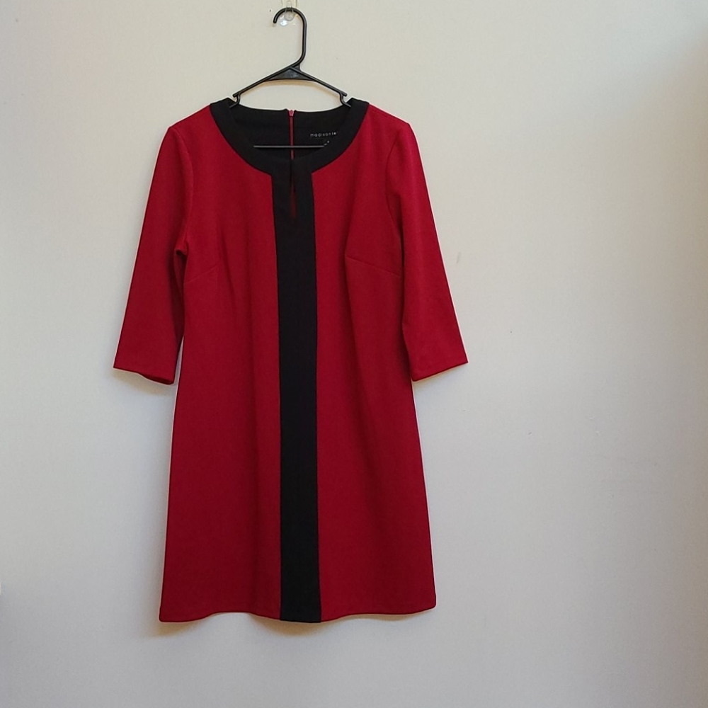 Red and Black Dress